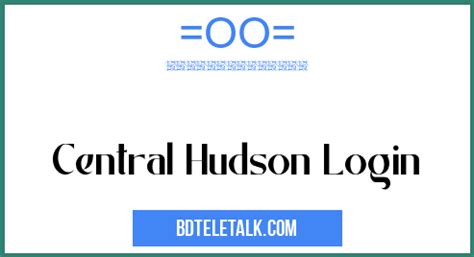 central hudson login credentials